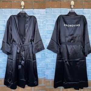 Pronovias Black Satin Robe one size